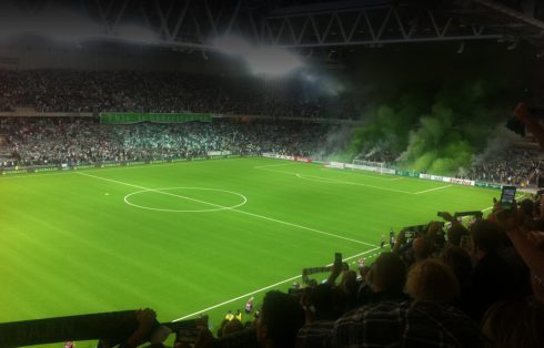 Inside of the Tele2 Arena in Stockholm